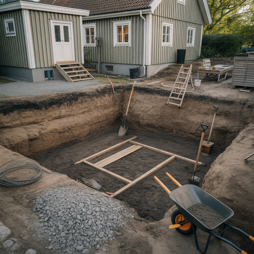 12.Sa graver du for att anlagga en kallare