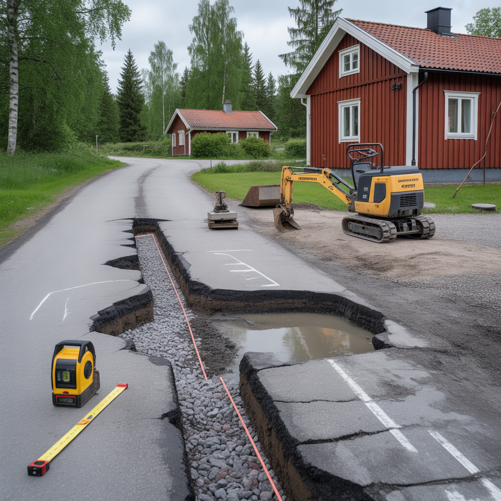 sattningar i uppfarten felsokning atgarder och kostnad