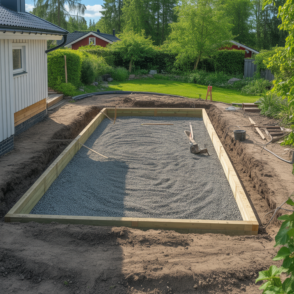 10.Sa forbereder du marken infor poolbygge steg for steg